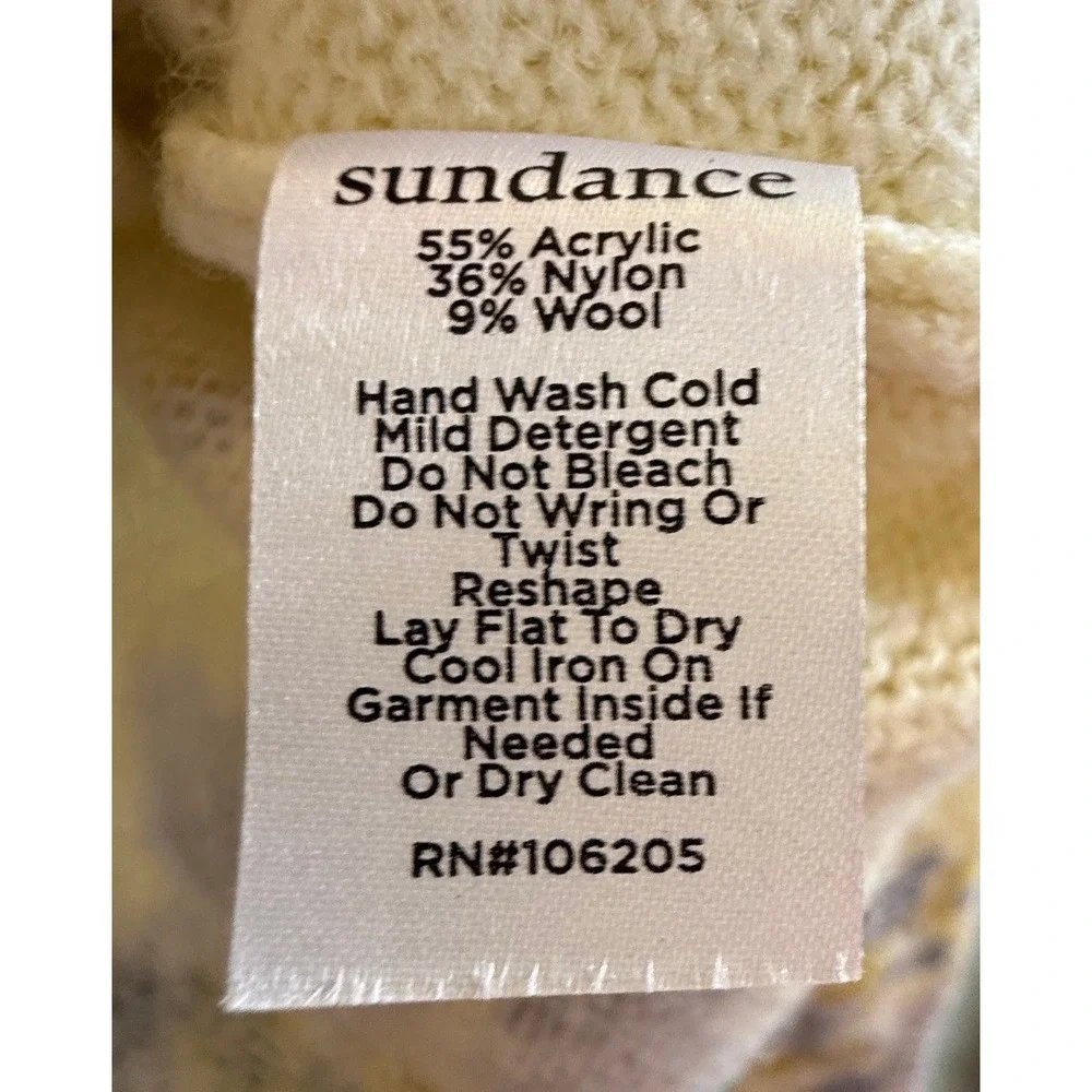 Sundance Floral Cardigan V-Neck Button Front XS Cottagecore Romantic Soft girl